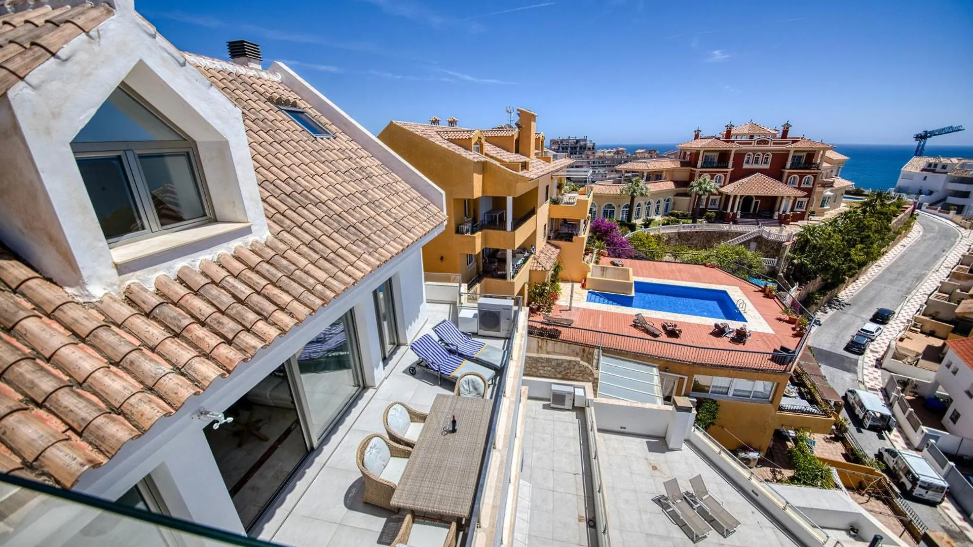 شقة Penthouse Carabela Seaviews بينالماذينا إسبانيا
